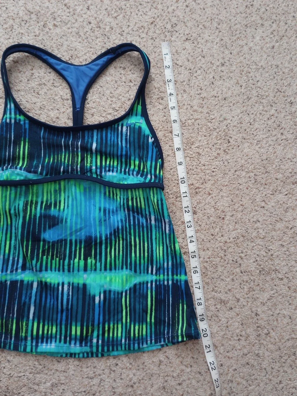 Nike Swim Tank Top Blue Small Activewear Swimming Summer Pool Beach